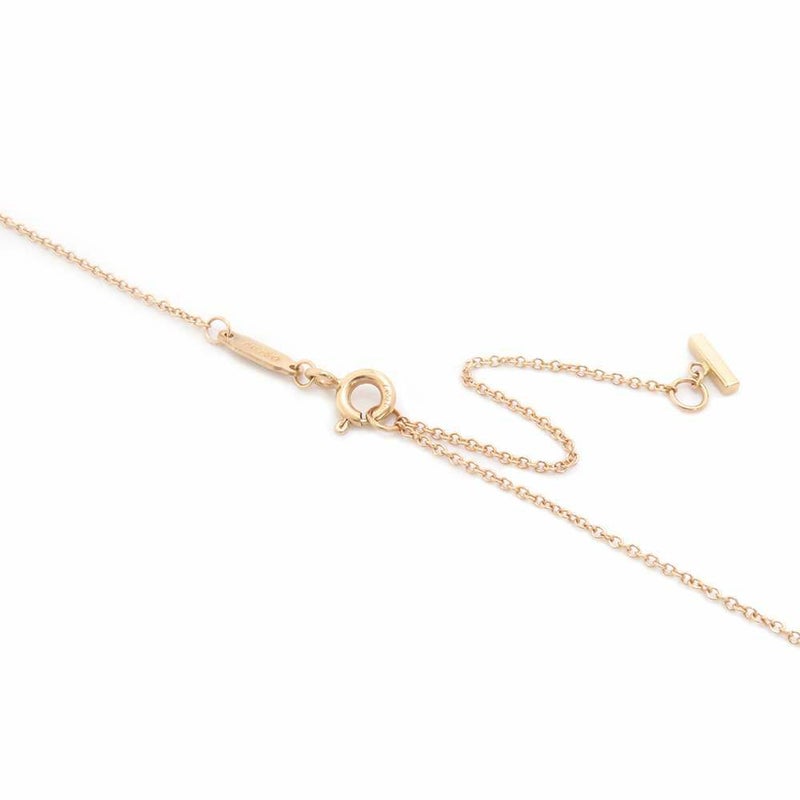 ティファニー ネックレス Tスマイル ペンダント スモール ダイヤモンド 計0.03ct K18PGピンクゴールド 74956963 Tiffany&Co. ジュエリー