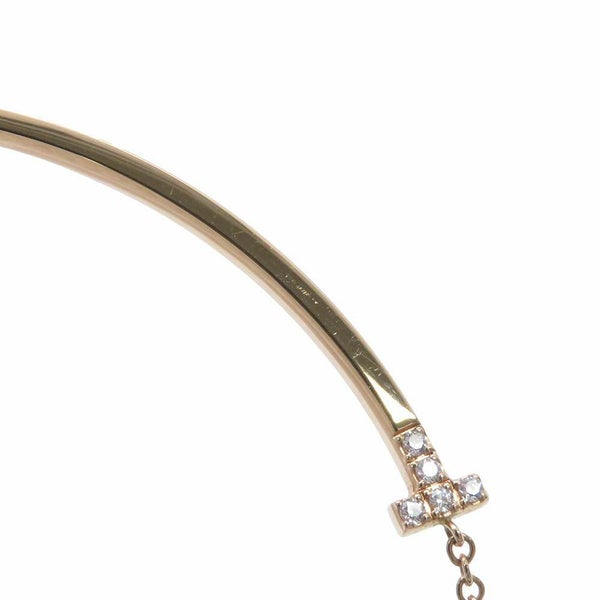 ティファニー ネックレス Tスマイル ペンダント スモール ダイヤモンド 計0.03ct K18PGピンクゴールド 74956963 Tiffany&Co. ジュエリー