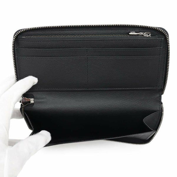 ルイヴィトン 長財布 モノグラム・エクリプス ジッピーウォレット・ヴェルティカル M62295 LOUIS VUITTON ブラック 黒