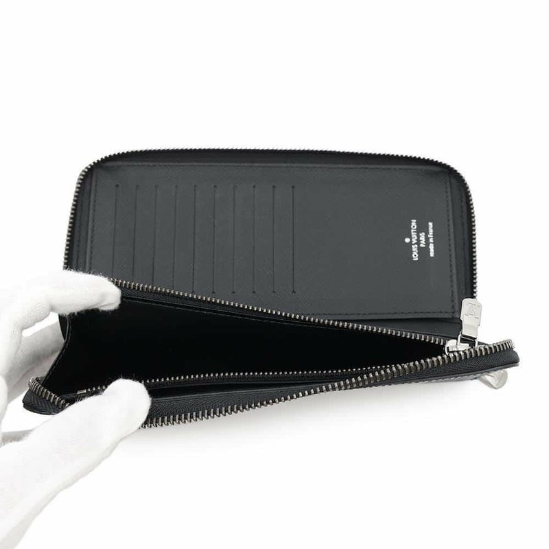 ルイヴィトン 長財布 モノグラム・エクリプス ジッピーウォレット・ヴェルティカル M62295 LOUIS VUITTON ブラック 黒