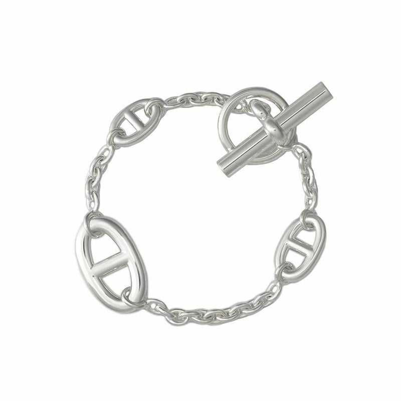 エルメス ブレスレット シェーヌダンクル ファランドール SV925シルバー サイズST HERMES ジュエリー