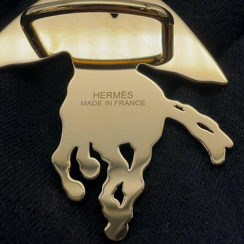 エルメス スカーフリング ペガス・グラヴェ カレ用 メタル HERMES アクセサリー