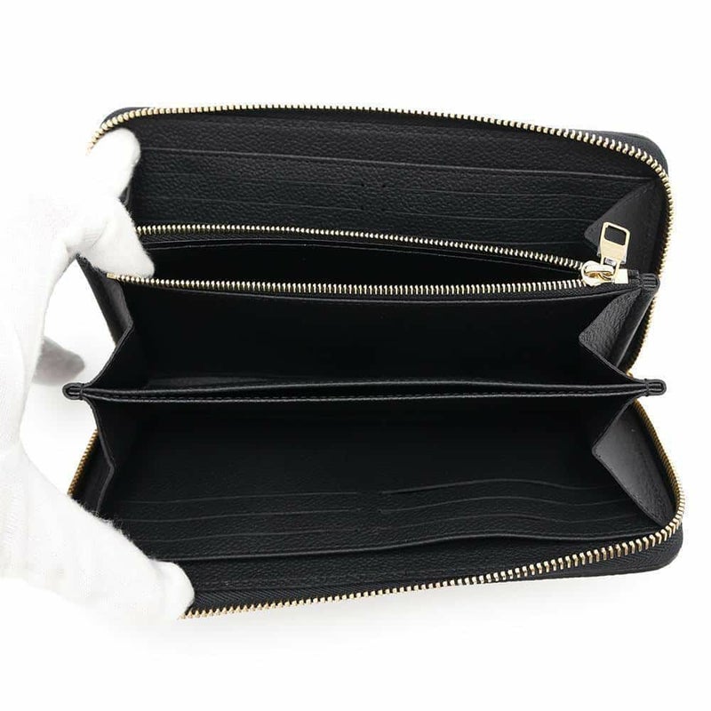 ルイヴィトン 長財布 モノグラム・アンプラント ジッピー・ウォレット M80481 黒 ブラック ラウンドファスナー