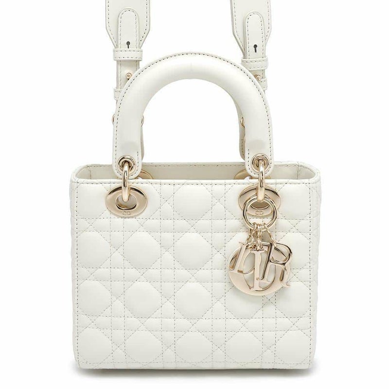 クリスチャン・ディオール ハンドバッグ レディディオール MY ABCDIOR カナージュ M0538OCAL 2wayショルダーバッグ 白