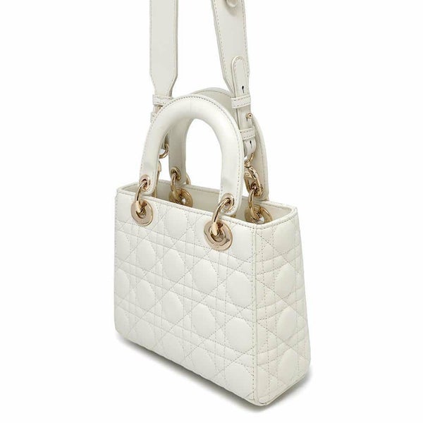 クリスチャン・ディオール ハンドバッグ レディディオール MY ABCDIOR カナージュ M0538OCAL 2wayショルダーバッグ 白