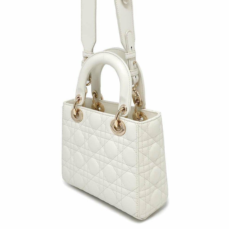 クリスチャン・ディオール ハンドバッグ レディディオール MY ABCDIOR カナージュ M0538OCAL 2wayショルダーバッグ 白