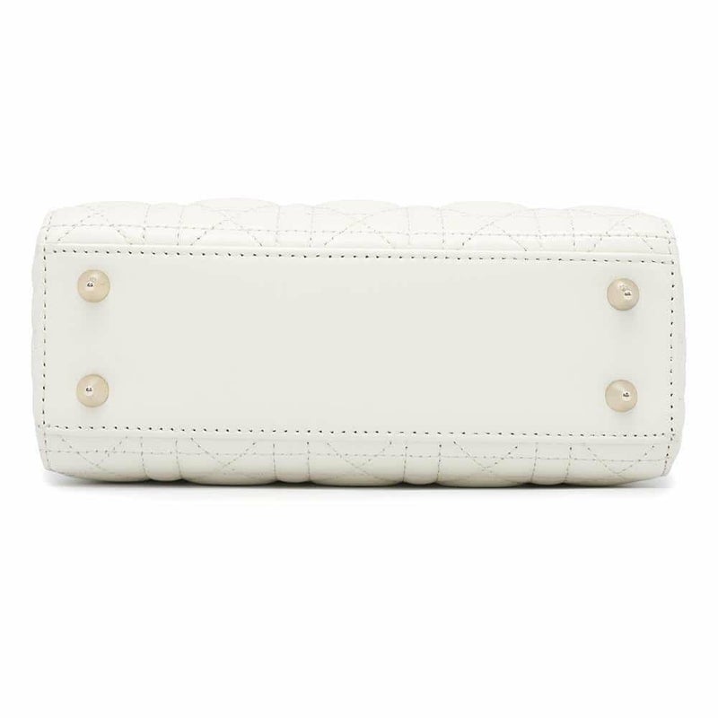 クリスチャン・ディオール ハンドバッグ レディディオール MY ABCDIOR カナージュ M0538OCAL 2wayショルダーバッグ 白