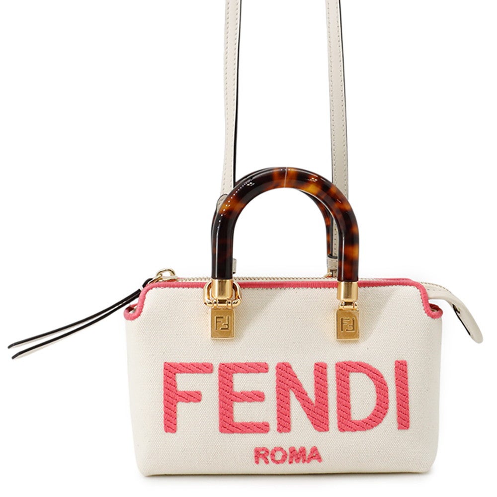 フェンディ ハンドバッグ バイザウェイ ミニ 8BS067 キャンバス FENDI