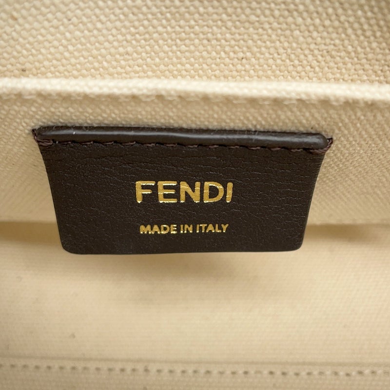 フェンディ ハンドバッグ バイザウェイ ミニ 8BS067 キャンバス FENDI 2wayショルダーバッグ