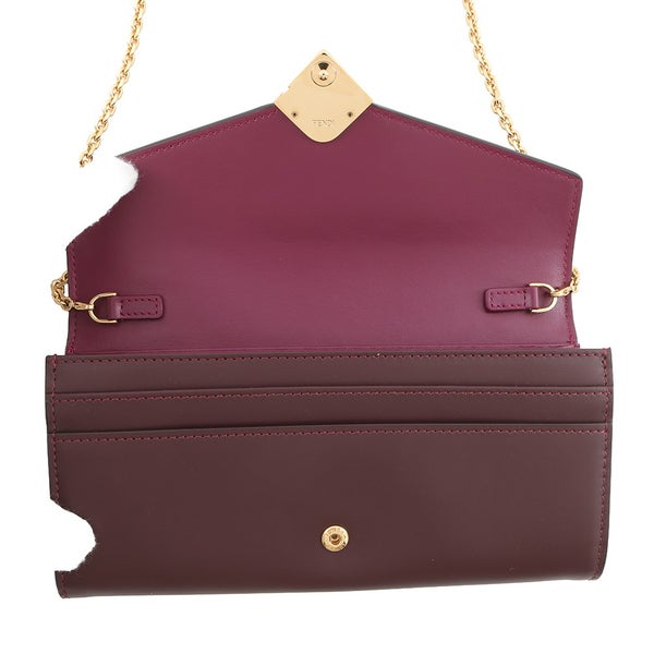 フェンディ チェーンウォレット FFダイヤモンド バイカラー レザー BM0365 FENDI 財布 長財布