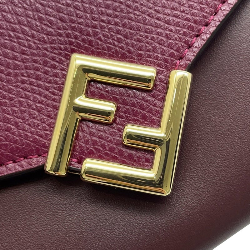 フェンディ チェーンウォレット FFダイヤモンド バイカラー レザー BM0365 FENDI 財布 長財布