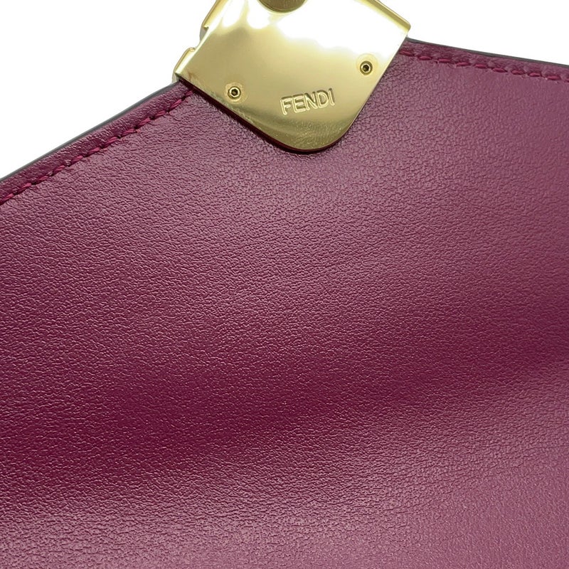 フェンディ チェーンウォレット FFダイヤモンド バイカラー レザー BM0365 FENDI 財布 長財布