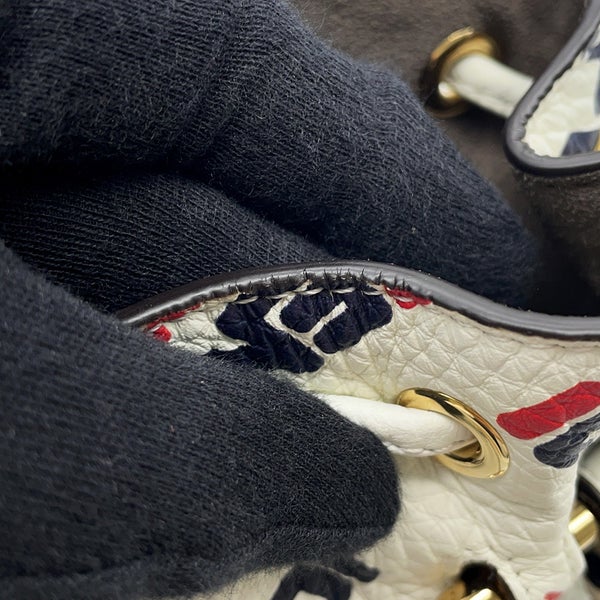 フェンディ ハンドバッグ モントレゾール ミニ FILAコラボ レザー 8BS010 FENDI 2wayショルダーバッグ