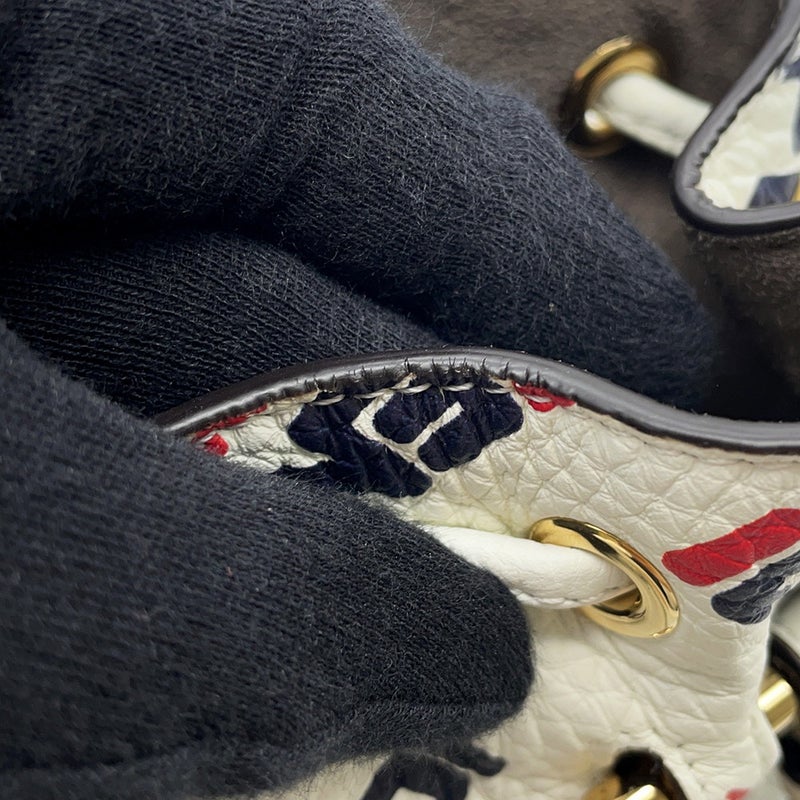 フェンディ ハンドバッグ モントレゾール ミニ FILAコラボ レザー 8BS010 FENDI 2wayショルダーバッグ