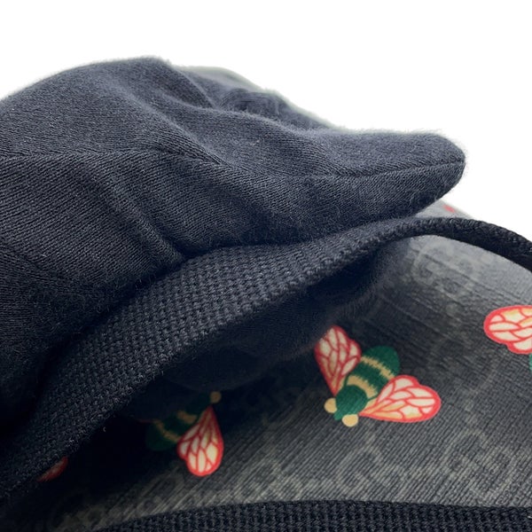 グッチ ボディバッグ ビー GGスプリーム 675181 GUCCI ウエストバッグ 黒