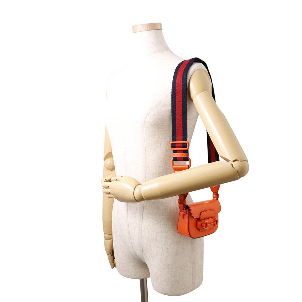 グッチ ショルダーバッグ ホースビット ミニ 1955 レザー 726863 GUCCI