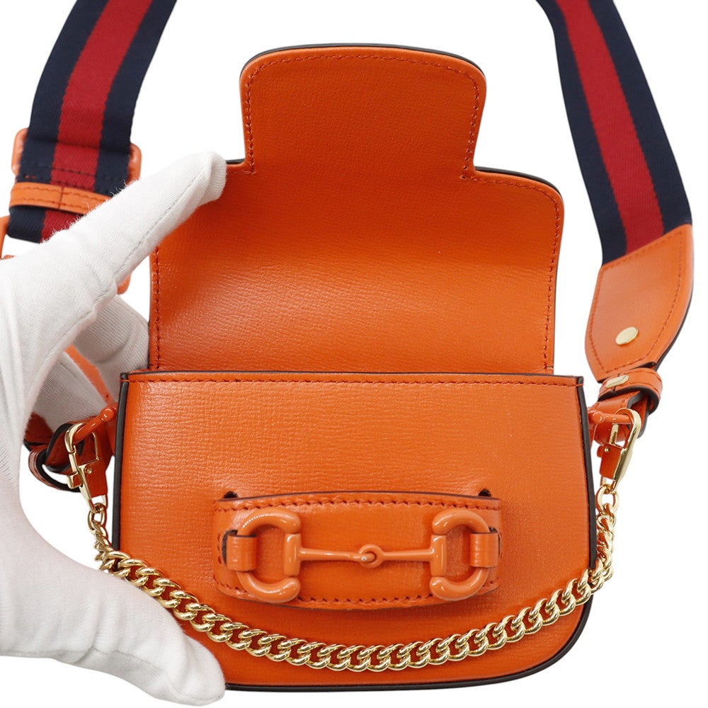 グッチ ショルダーバッグ ホースビット ミニ 1955 レザー 726863 GUCCI