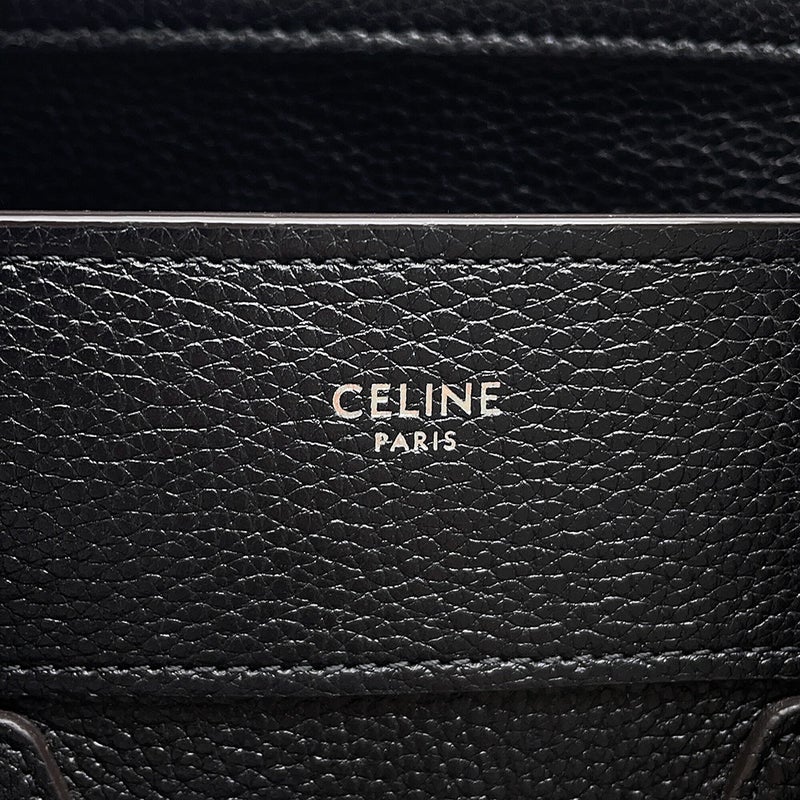 セリーヌ ハンドバッグ ラゲージ マイクロショッパー 189793 CELINE 黒