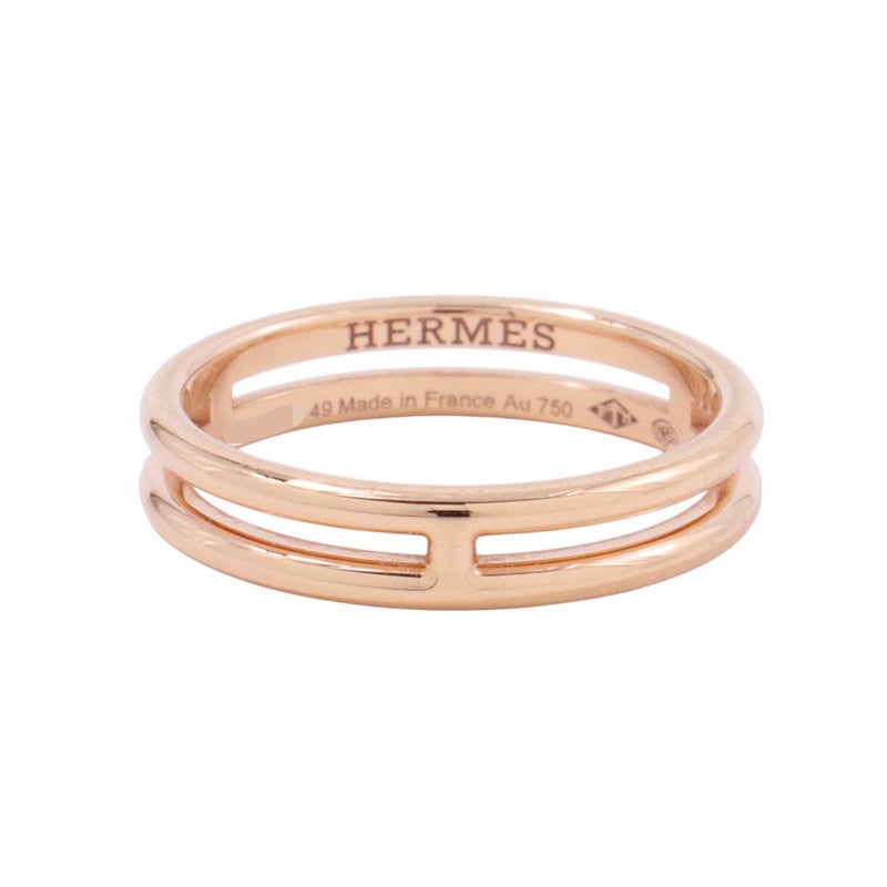 エルメス リング アリアンヌ ウェディングリング K18PGピンクゴールド リングサイズ49 HERMES 指輪