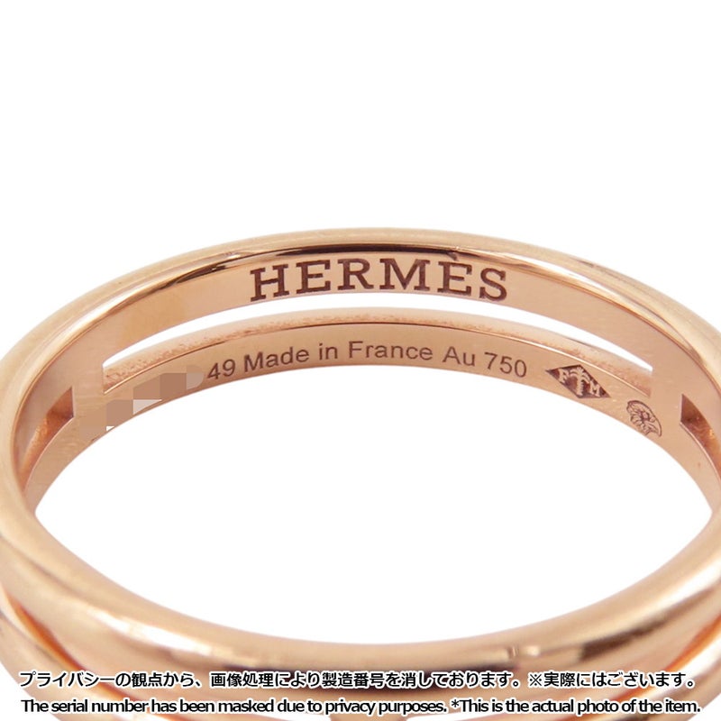 エルメス リング アリアンヌ ウェディングリング K18PGピンクゴールド リングサイズ49 HERMES 指輪