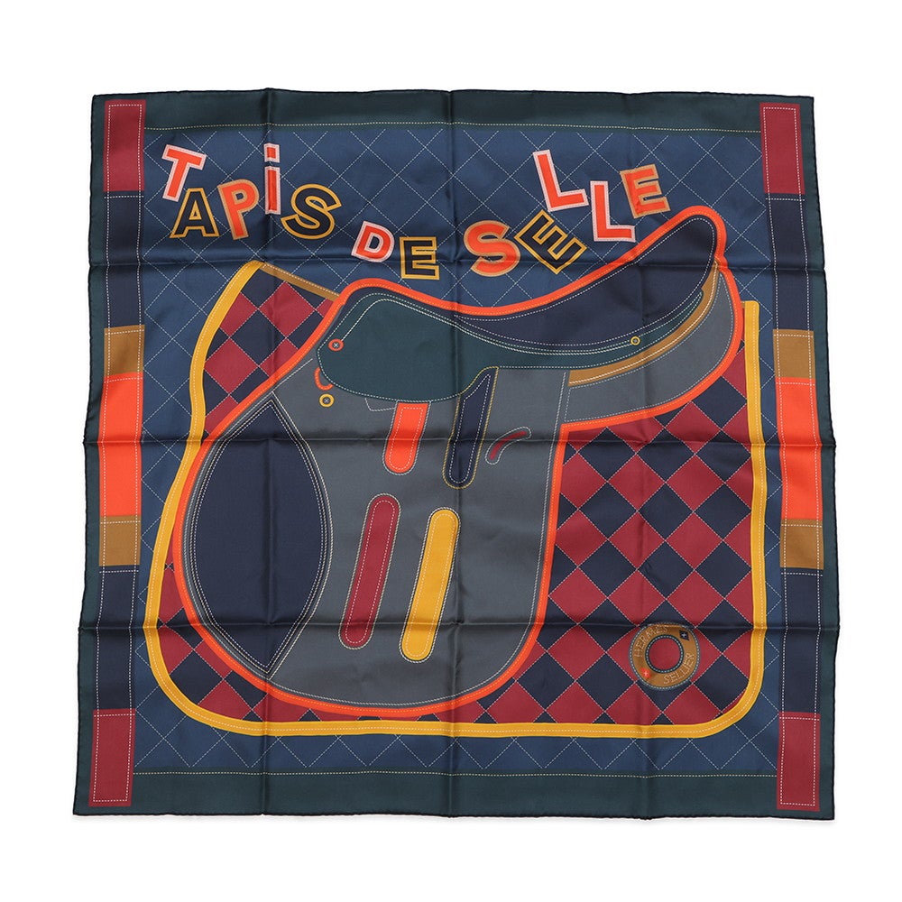 エルメス スカーフ カレ90 ダブルフェイス 鞍下ゼッケン TAPIS de