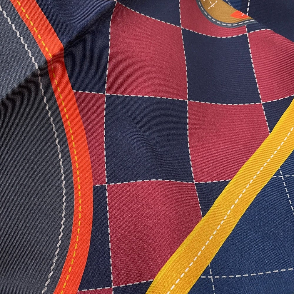エルメス スカーフ カレ90 ダブルフェイス 鞍下ゼッケン TAPIS de