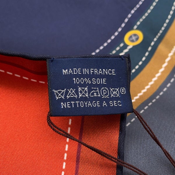 エルメス スカーフ カレ90 ダブルフェイス 鞍下ゼッケン TAPIS de Selle シルク HERMES 2023年秋冬