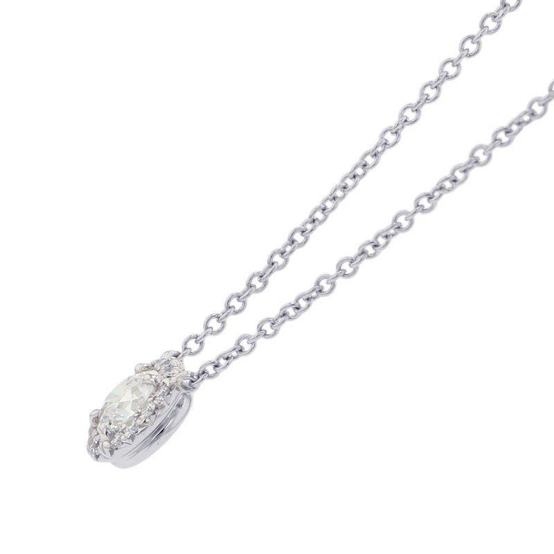 ティファニー ネックレス ソレスト ペンダント ダイヤモンド 中石0.28ct Pt950プラチナ Tiffany&Co. 鑑定書付き