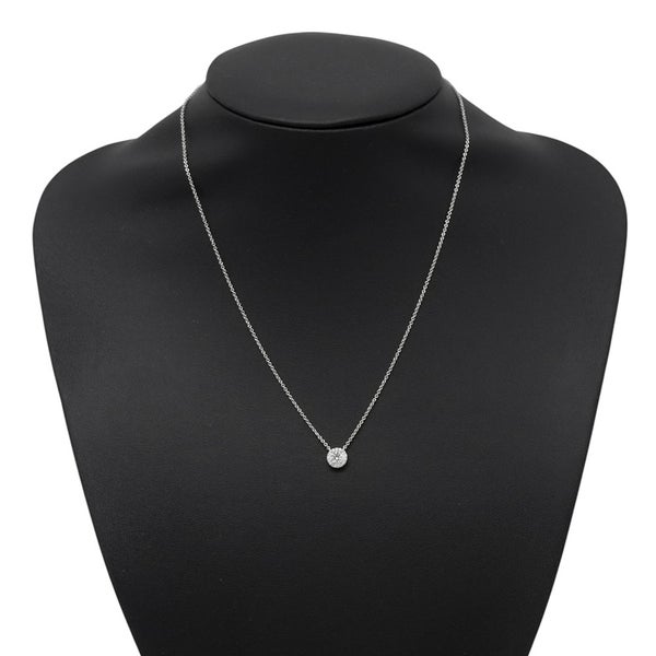 ティファニー ネックレス ソレスト ペンダント ダイヤモンド 中石0.28ct Pt950プラチナ Tiffany&Co. 鑑定書付き