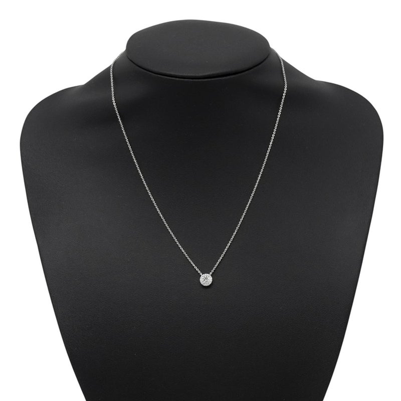 ティファニー ネックレス ソレスト ペンダント ダイヤモンド 中石0.28ct Pt950プラチナ Tiffany&Co. 鑑定書付き
