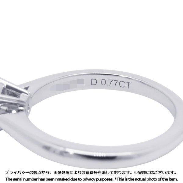 ハリーウィンストン リング ラウンドカット ソリティア ダイヤモンド 0.77ct Pt950プラチナ サイズ約8号 GIA鑑定書付き 指輪