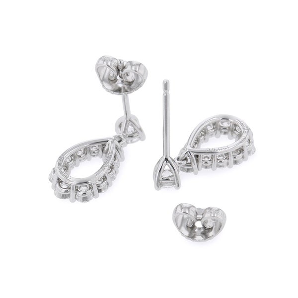 ハリーウィンストン ピアス ループ・イヤリング スモール ダイヤモンド 22P 計約0.34ct Pt950プラチナ EADPRDSMLP