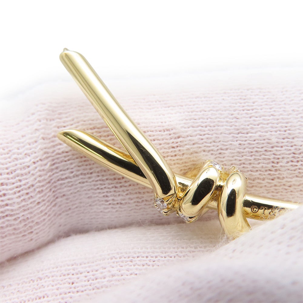 ティファニー ネックレス ノット ペンダント ダイヤモンド 計0.25ct