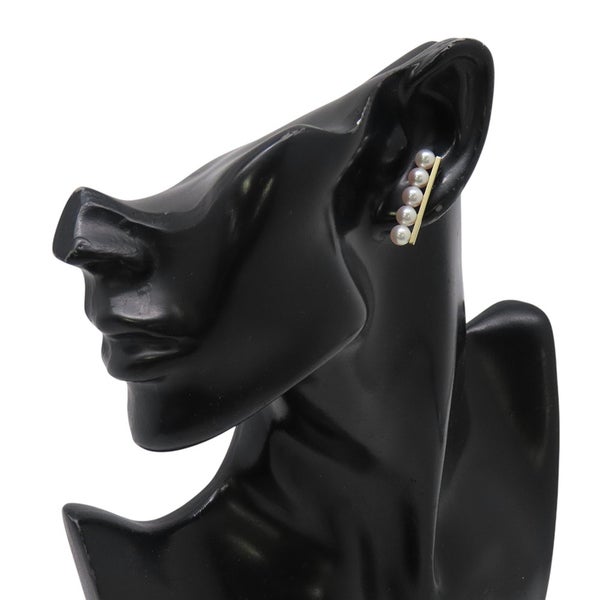タサキ ピアス バランス プラス イヤリング あこや真珠 パール K18YGイエローゴールド E-3842-18KYG TASAKI