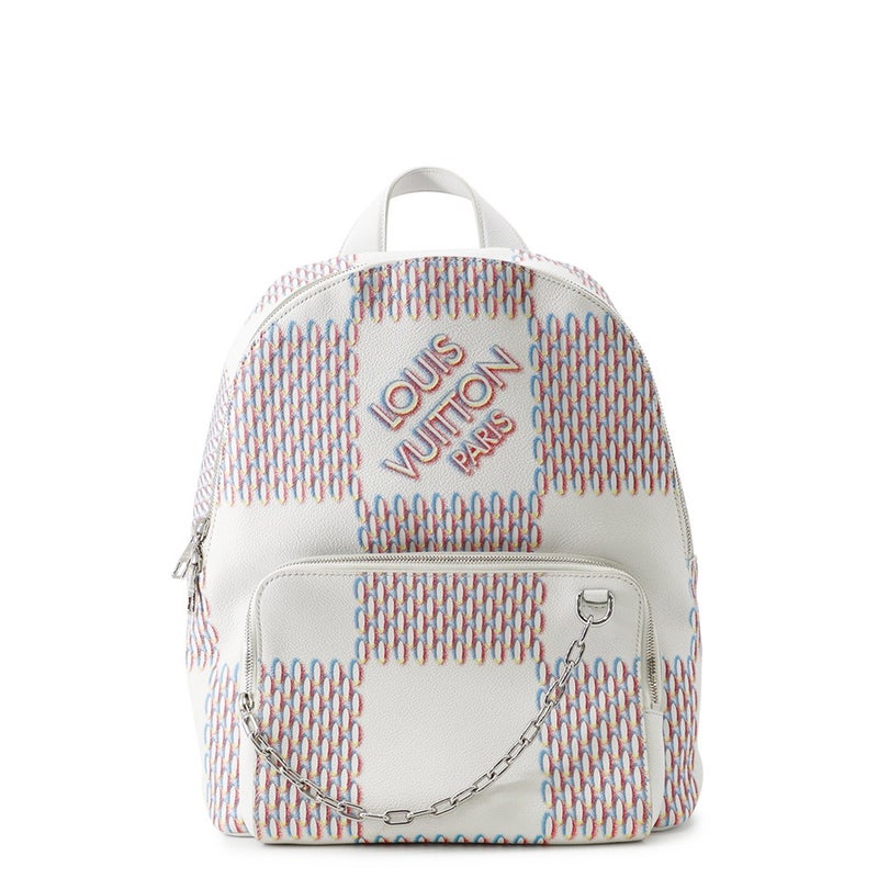 ルイヴィトン リュック ダミエ・スプレー レーサー バックパック M20664 LOUIS VUITTON ヴィトン バッグ 白 ホワイト
