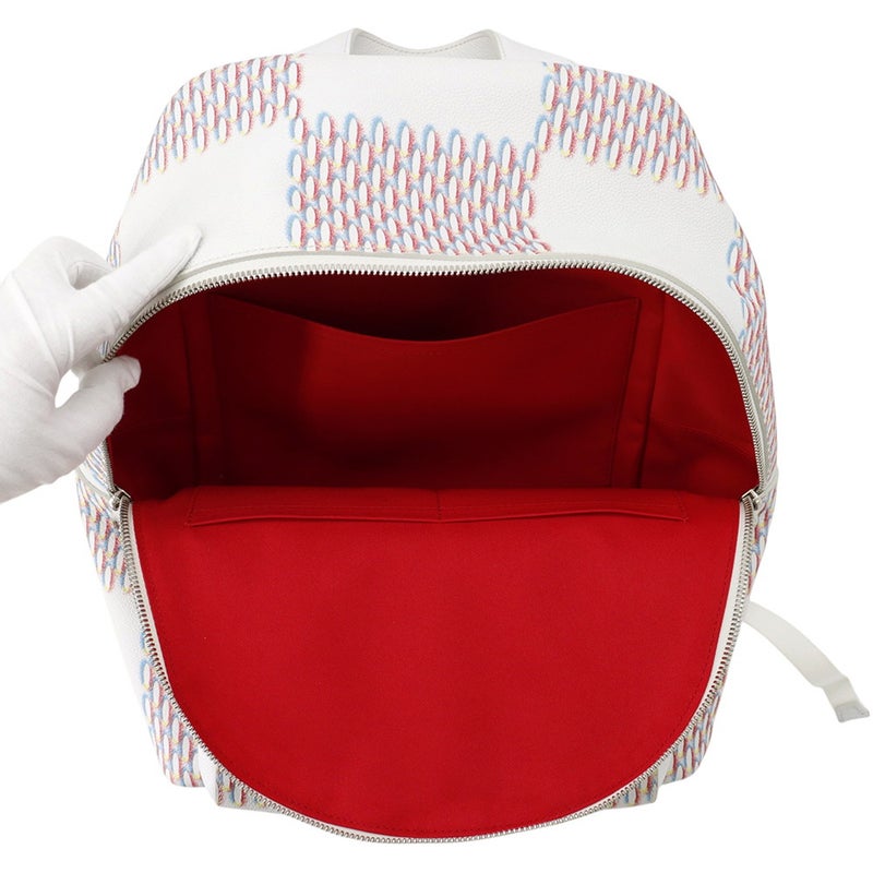 ルイヴィトン リュック ダミエ・スプレー レーサー バックパック M20664 LOUIS VUITTON ヴィトン バッグ 白 ホワイト