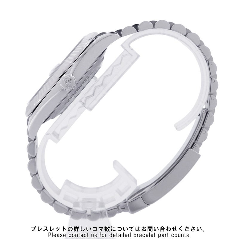 ロレックス デイトジャスト41 SS/K18WG ランダムシリアル ルーレット 126334 ROLEX 腕時計 スレート文字盤