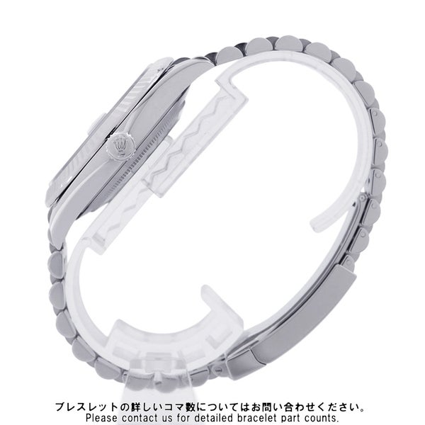 ロレックス デイトジャスト41 SS/K18WG ランダムシリアル ルーレット 126334 ROLEX 腕時計 スレート文字盤