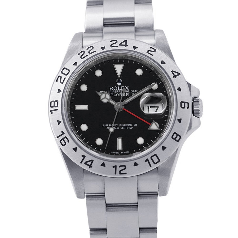 ロレックス エクスプローラー2 V番 16570 ROLEX 腕時計 黒文字盤