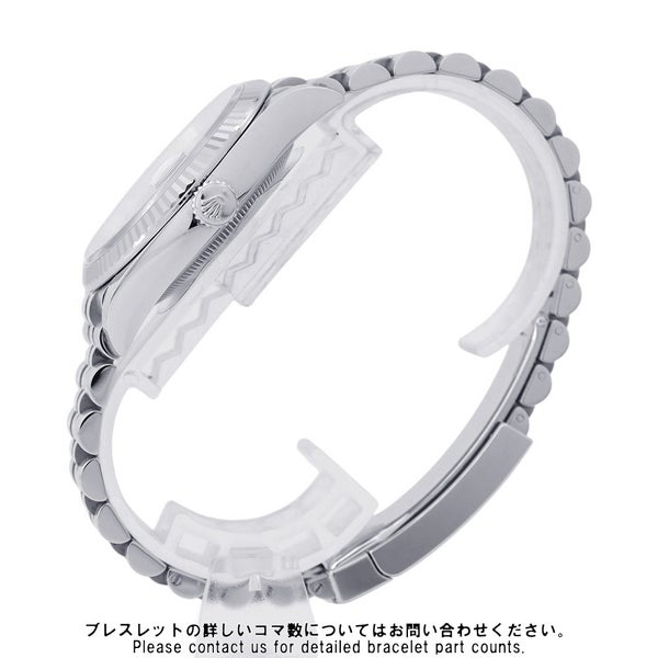 ロレックス デイトジャスト36 ランダムシリアル ルーレット 126234G ブルーフルーテッド文字盤 10Pダイヤモンド