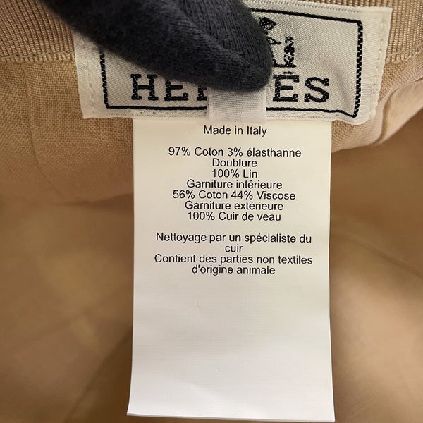 エルメス キャップ マイルス コットン サイズ58 HERMES 帽子