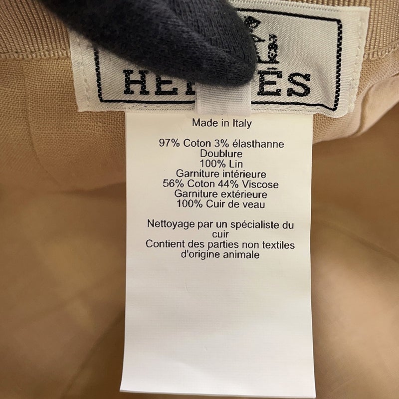 エルメス キャップ マイルス コットン サイズ58 HERMES 帽子
