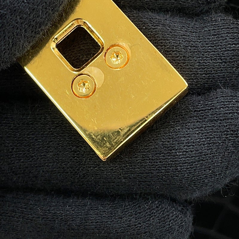 サンローランパリ ショルダーバッグ マンハッタン クロコ型押しレザー 579271 SAINT LAURENT PARIS 黒