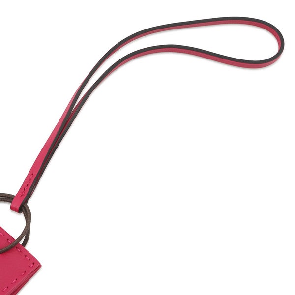 エルメス バッグチャーム ショッパー サックオランジュ ローズメキシコ ラムスキン Y刻印 HERMES 2020年秋冬限定