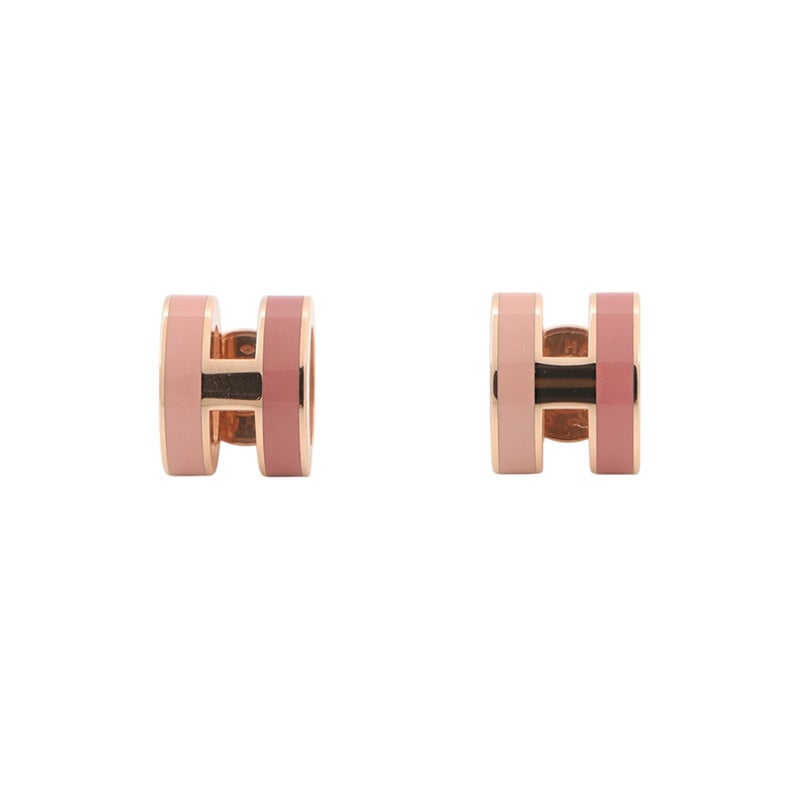 エルメス ピアス ミニ・ポップアッシュ ロカバール ビューティー/ピンクゴールド金具 HERMES アクセサリー