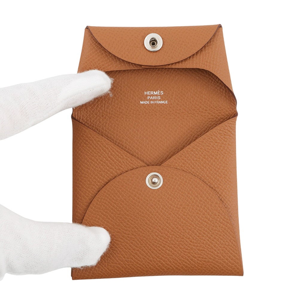 エルメス コインケース バスティア ゴールド エプソン U刻印 HERMES