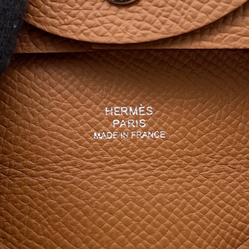 エルメス コインケース バスティア ゴールド エプソン U刻印 HERMES