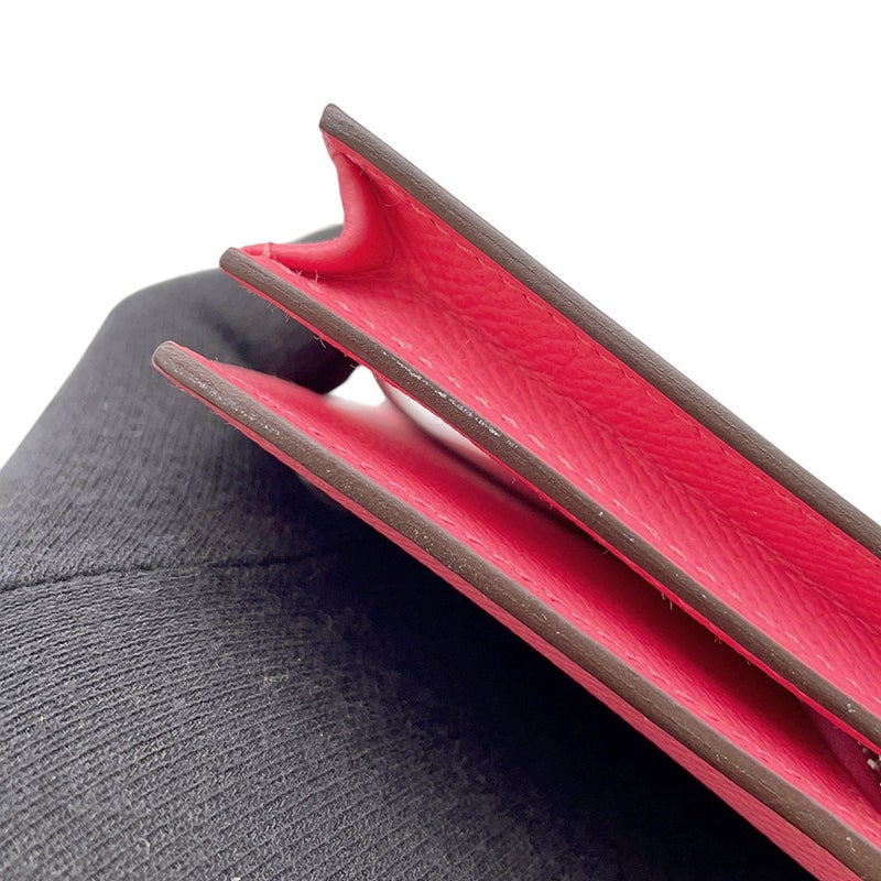 エルメス 長財布 ベアンスフレ ローズアザレ/シルバー金具 エプソン A刻印 財布