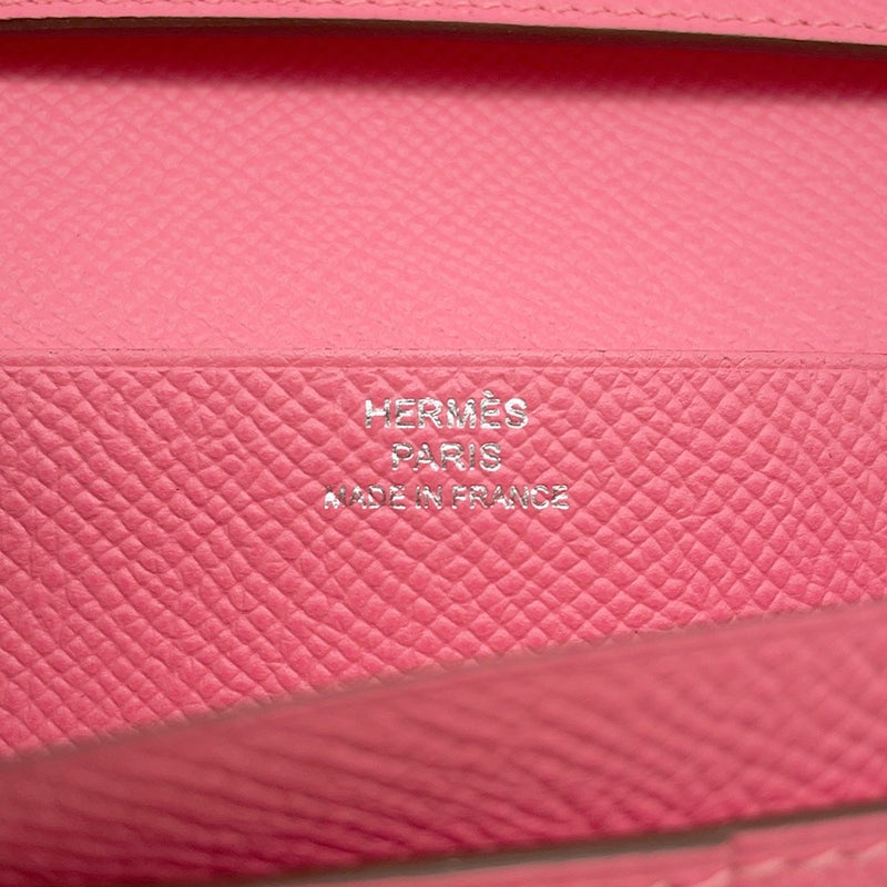 エルメス 長財布 ベアンスフレ ローズアザレ/シルバー金具 エプソン A刻印 財布