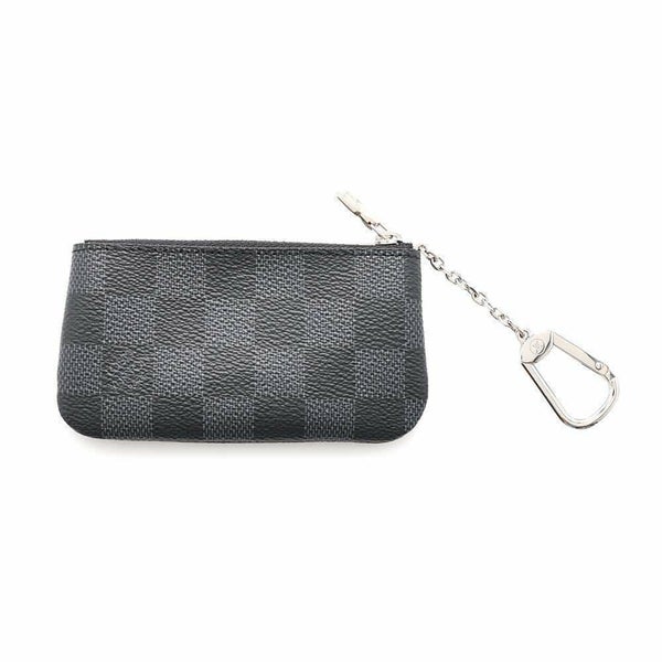 ルイヴィトン コインケース ダミエ・グラフィット ポシェット・クレ N60155 LOUIS VUITTON 黒 ブラック